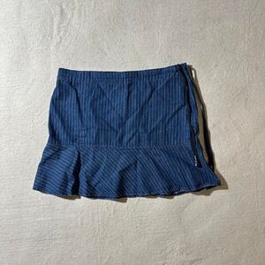 Dkny Women's Navy and White Skirt